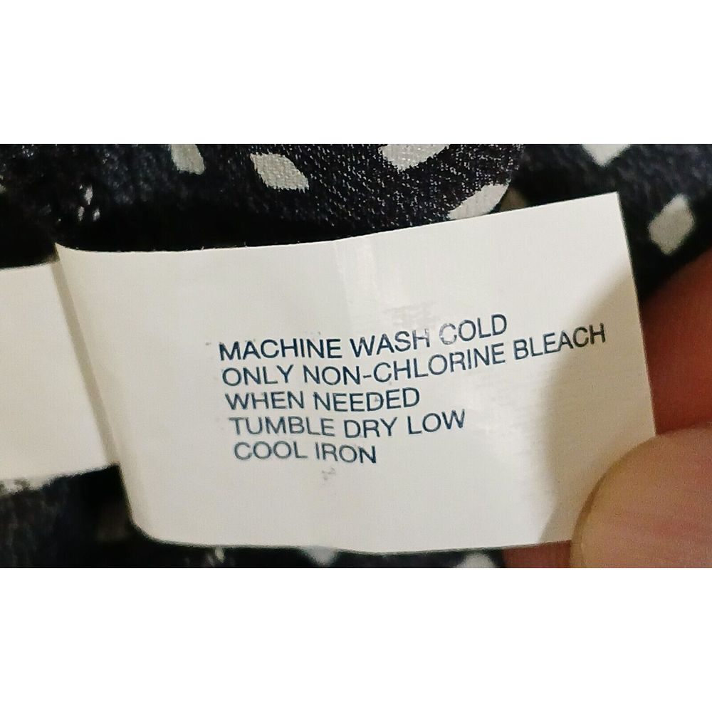 Gap‎ Womens short sleeve Black Dot Print mini dress V Neck size Small - Picture 6 of 10